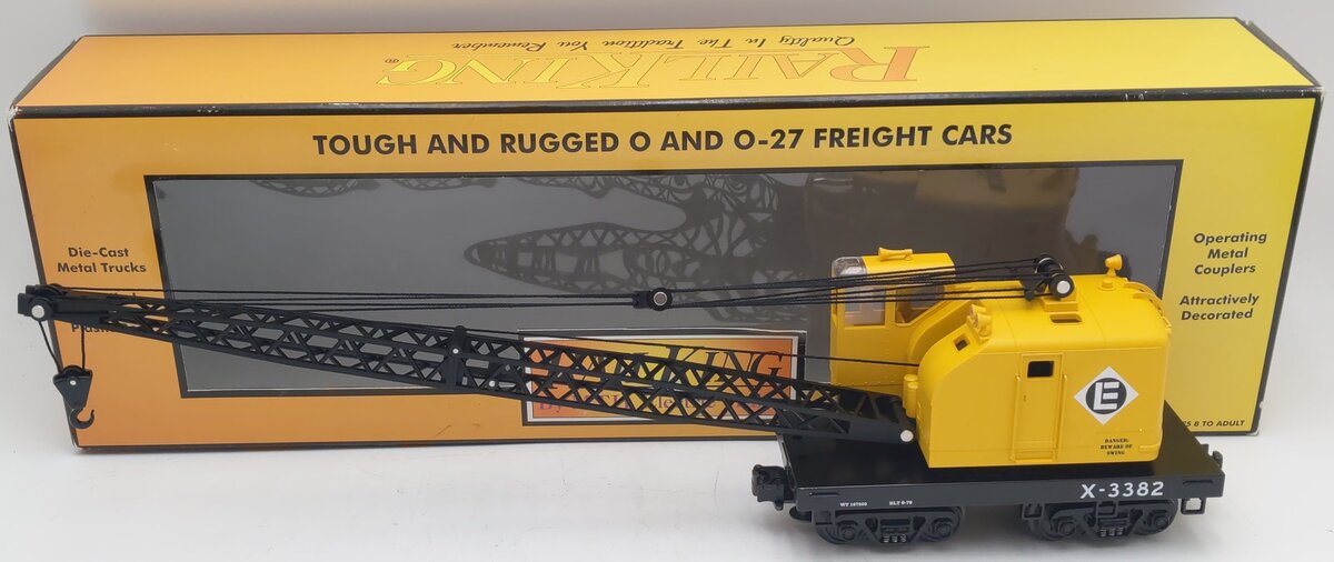 MTH 30-7944 O Gauge Erie American Crane Car #X-3382 EX/Box