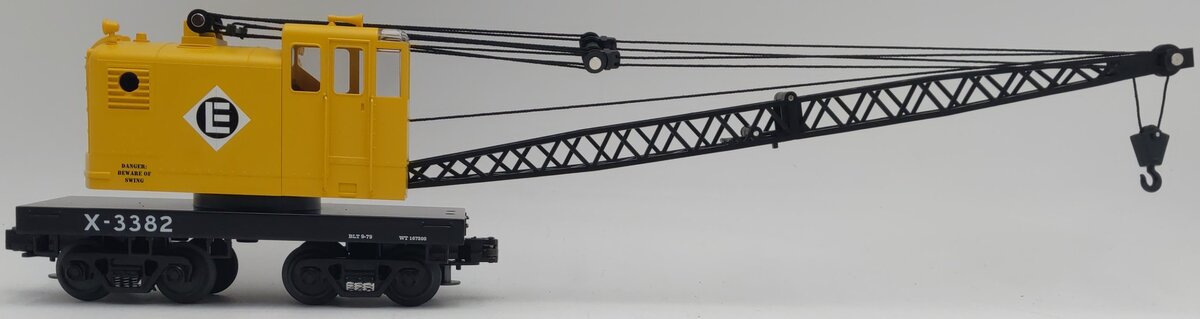 MTH 30-7944 O Gauge Erie American Crane Car #X-3382 EX/Box