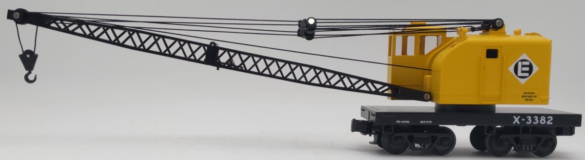 MTH 30-7944 O Gauge Erie American Crane Car #X-3382 EX/Box