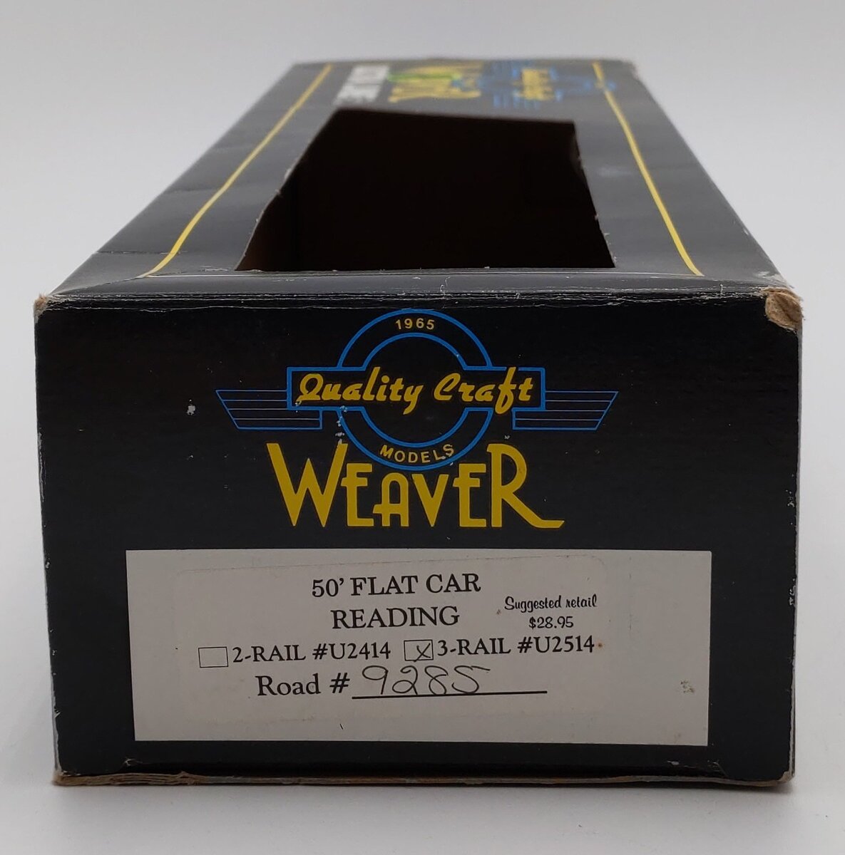 Weaver U2514 O Gauge Reading 50' Flatcar #9285 VG/Box