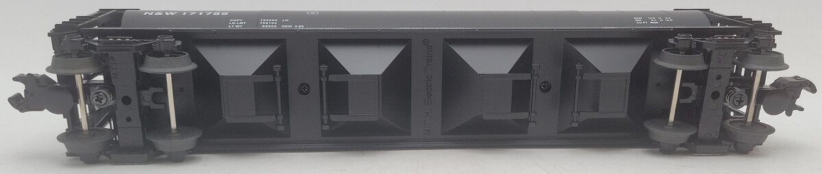 MTH 30-7599 N&W 4 Bay Cylindrical Hopper #171755 EX/Box