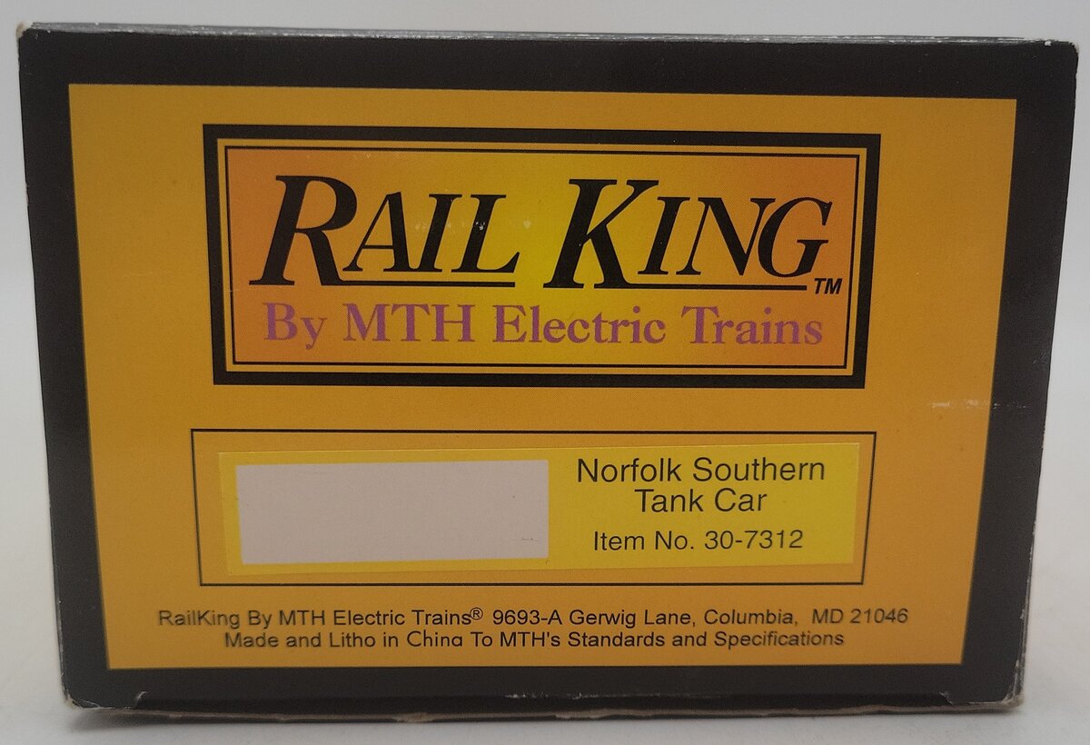 MTH 30-7312 O Gauge Norfolk Southern Single Dome Tank Car #10238 EX/Box