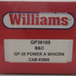 Williams GP38105 Baltimore & Ohio Powered A Unit with Horn EX/Box