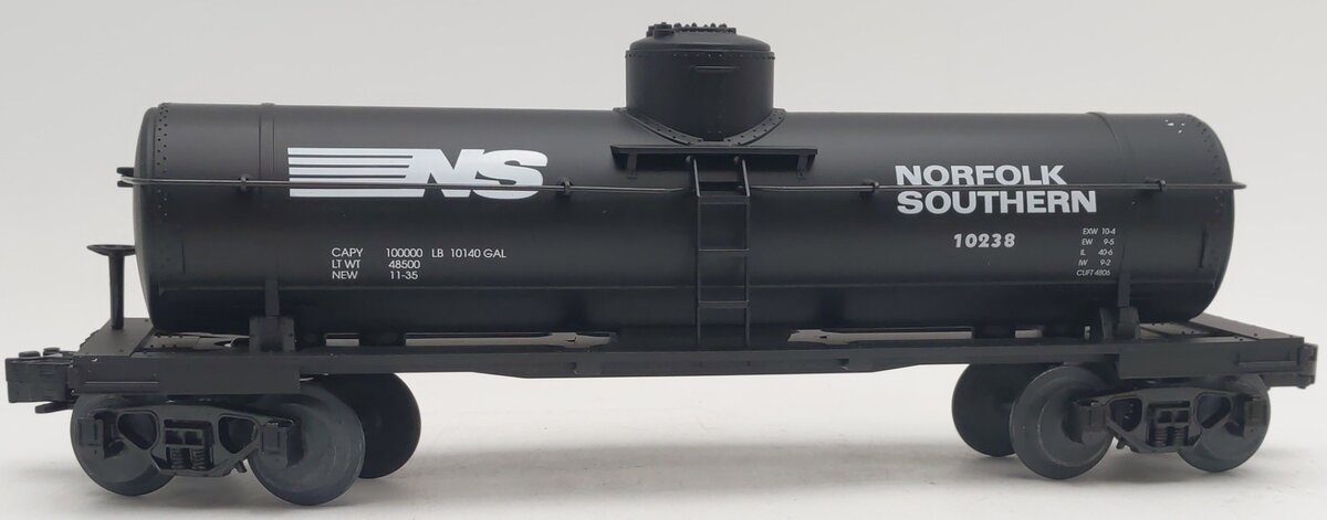 MTH 30-7312 O Gauge Norfolk Southern Single Dome Tank Car #10238 EX/Box