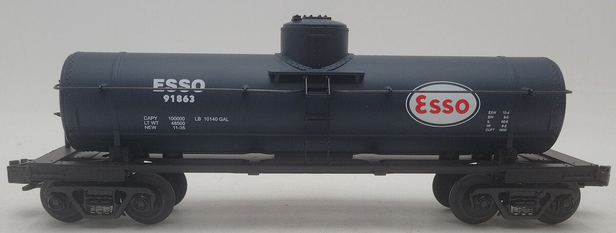 MTH 30-7314 O Gauge ESSO Single Dome Tank Car #91863 EX/Box