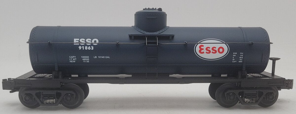 MTH 30-7314 O Gauge ESSO Single Dome Tank Car #91863 EX/Box