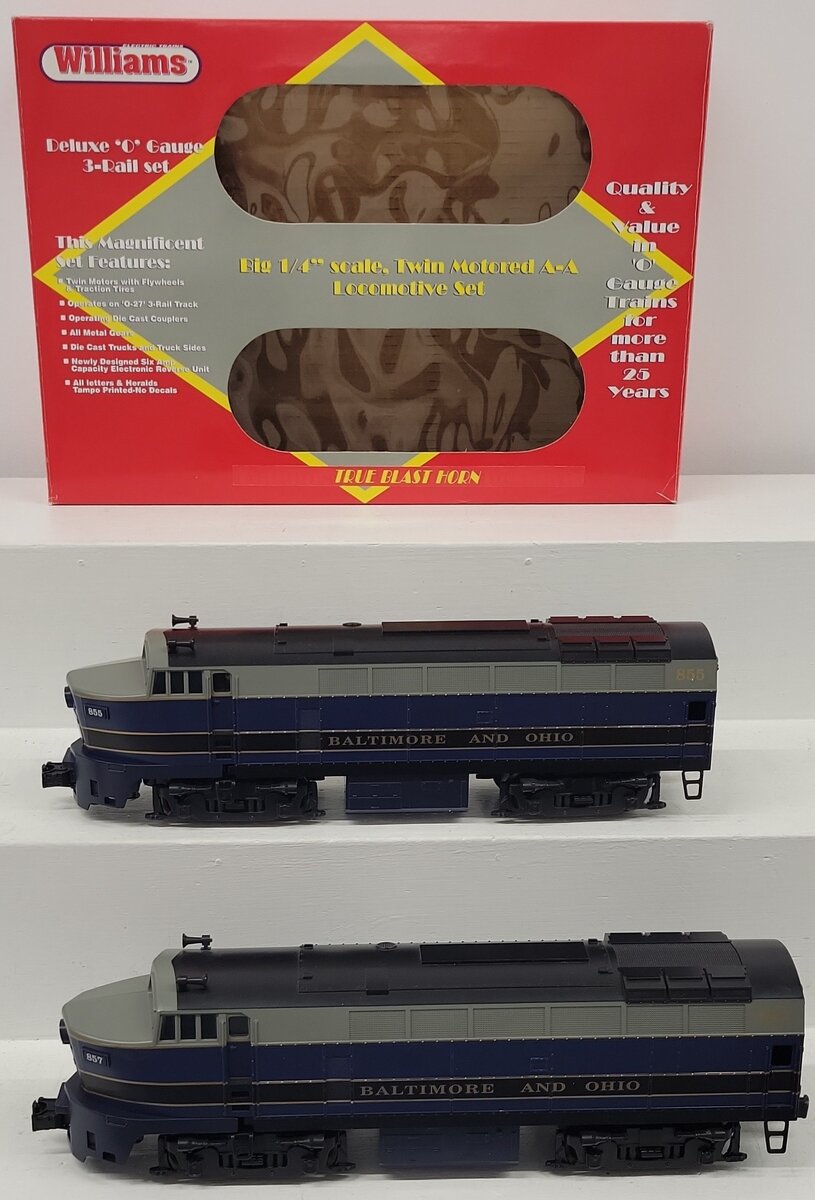 Williams SN2001 B&O Sharknose AA Diesel Set w/TMCC EX/Box