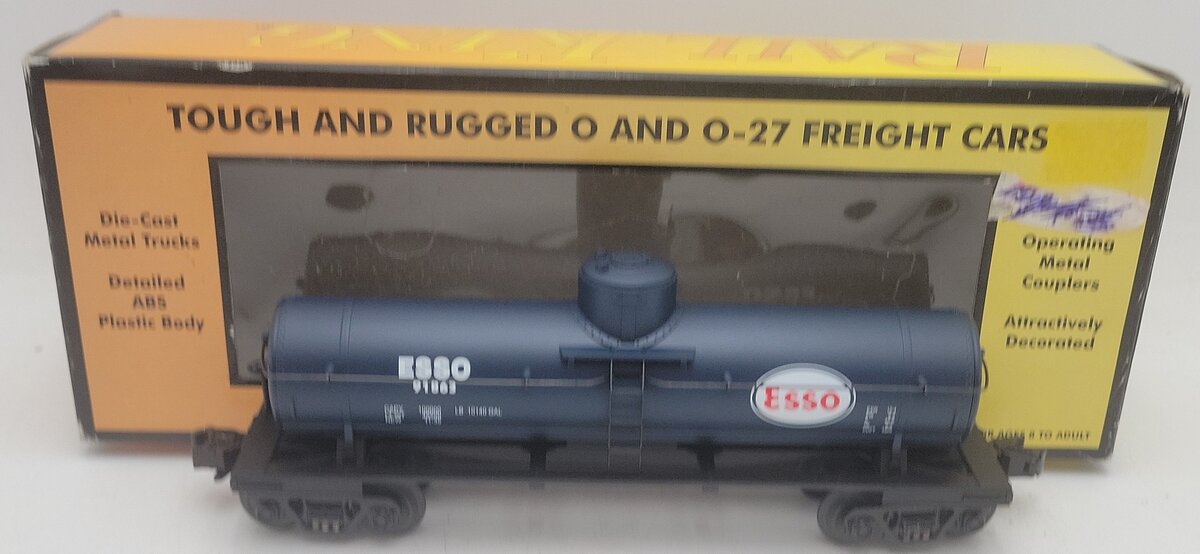 MTH 30-7314 O Gauge ESSO Single Dome Tank Car #91863 EX/Box