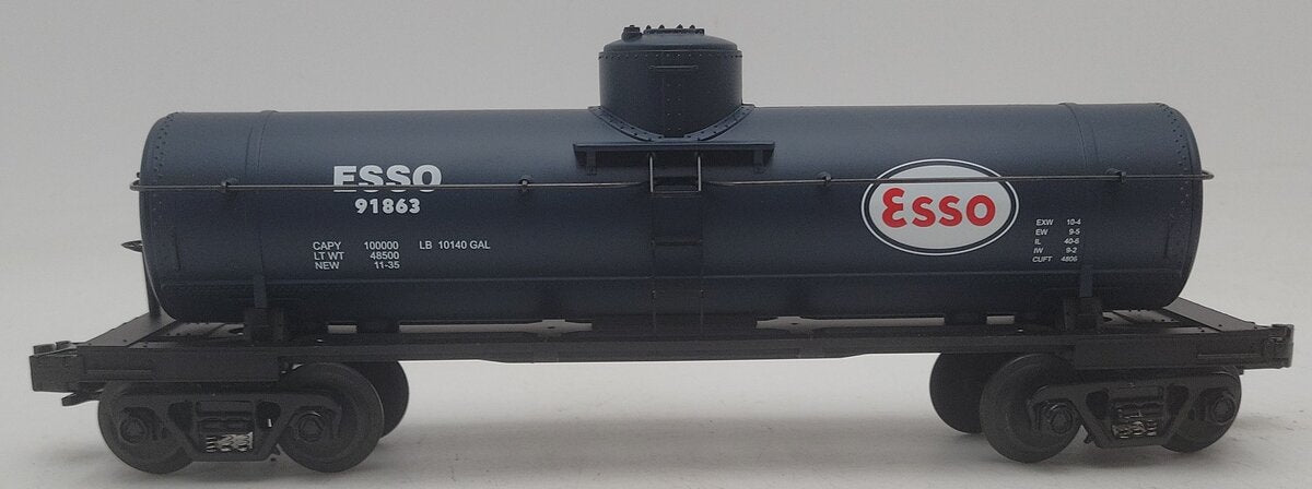 MTH 30-7314 O Gauge ESSO Single Dome Tank Car #91863 EX/Box