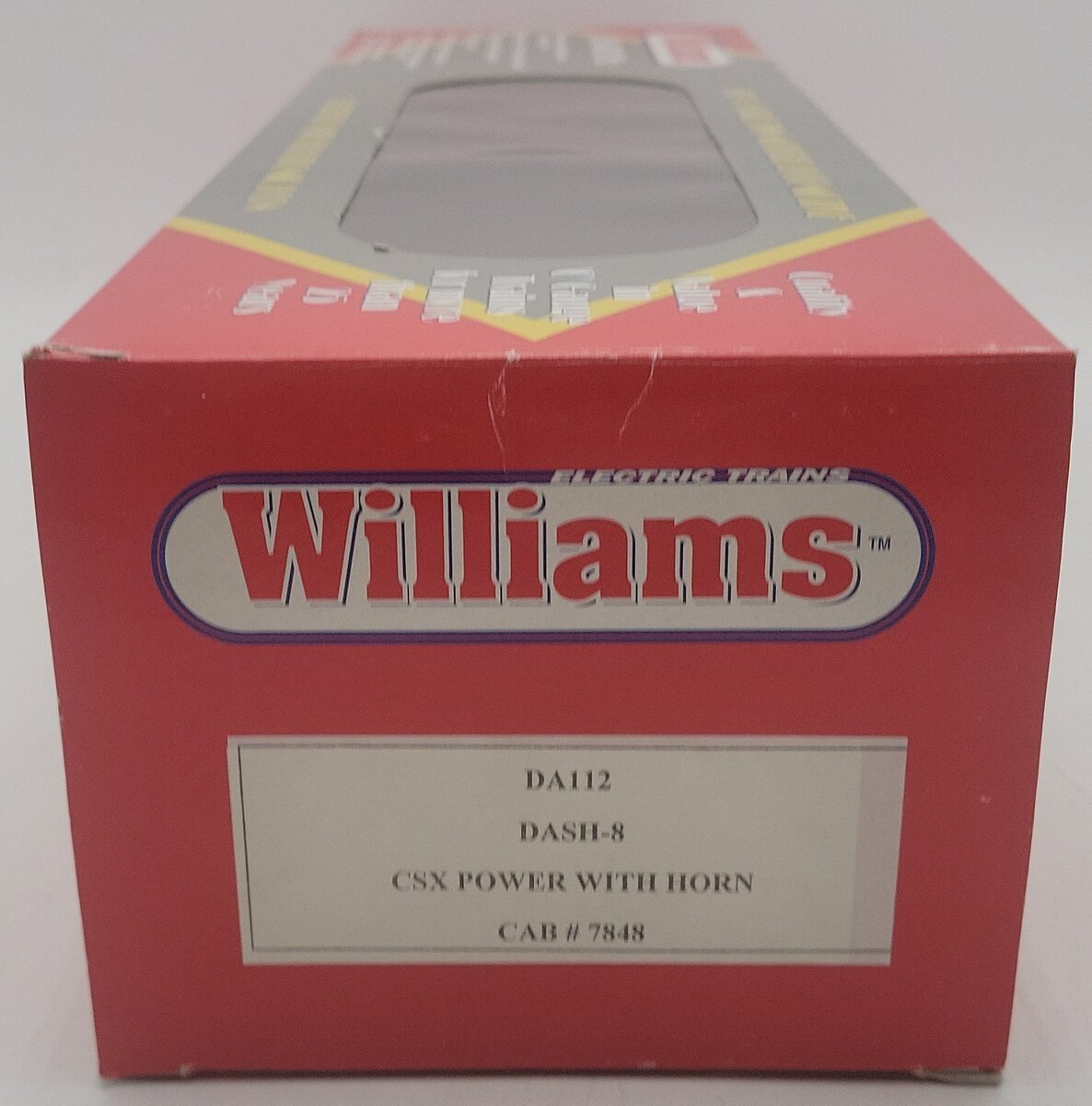 Williams DA112 CSX GE Dash-8 Diesel Locomotive w/ Horn #7848 VG/Box