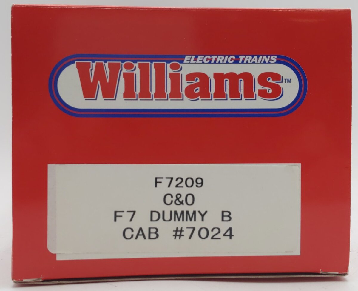 Williams F7209 Chesapeake & Ohio F7 Non-Powered B Unit EX/Box