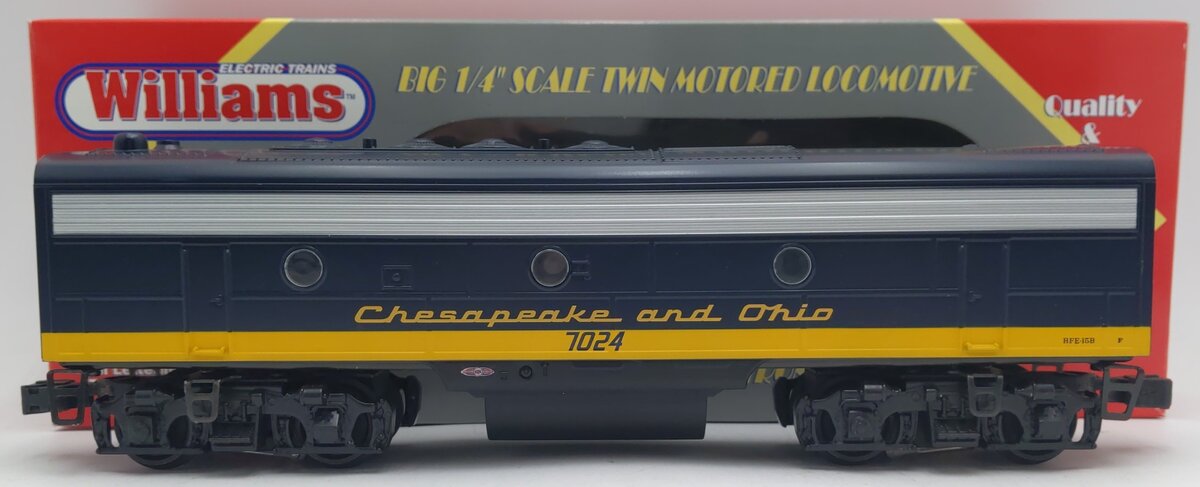 Williams F7209 Chesapeake & Ohio F7 Non-Powered B Unit EX/Box