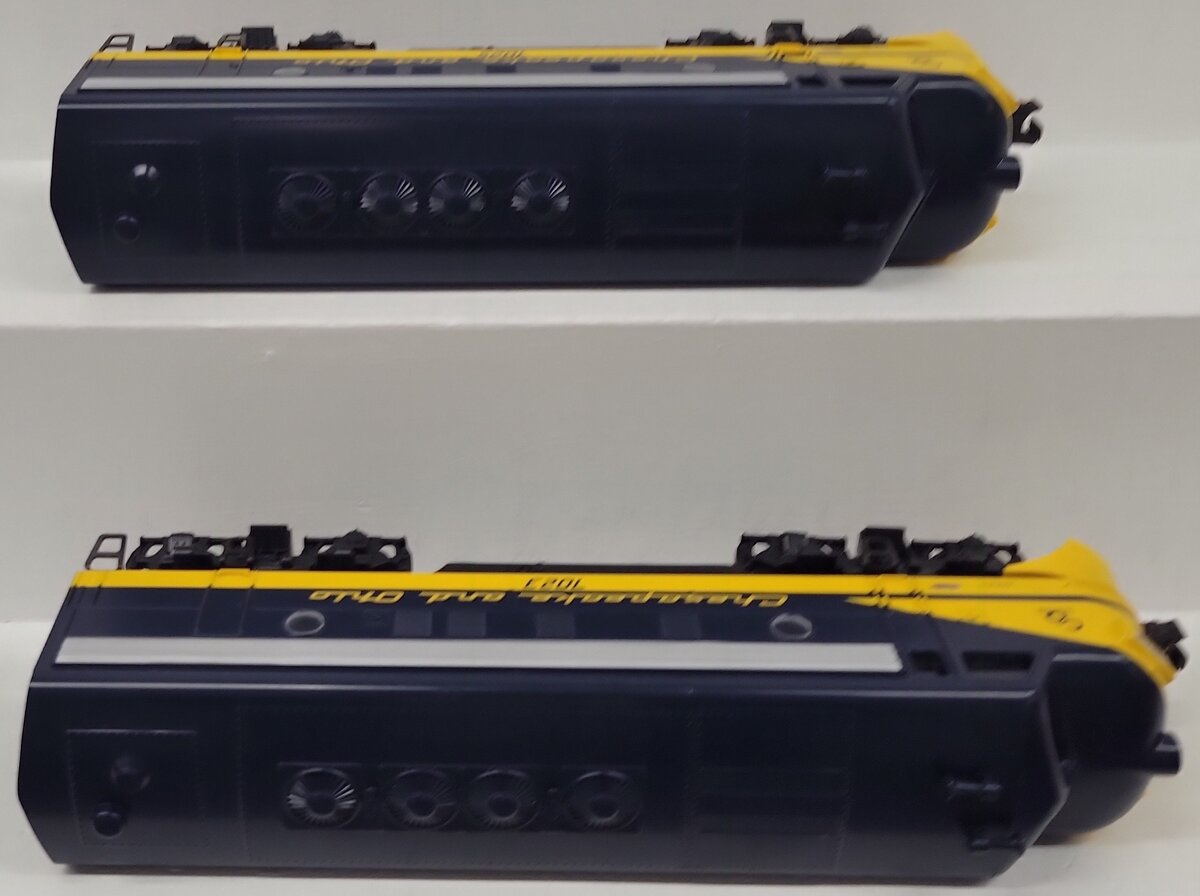 Williams F7109 C&O F7 AA Diesel Locomotive Set EX/Box