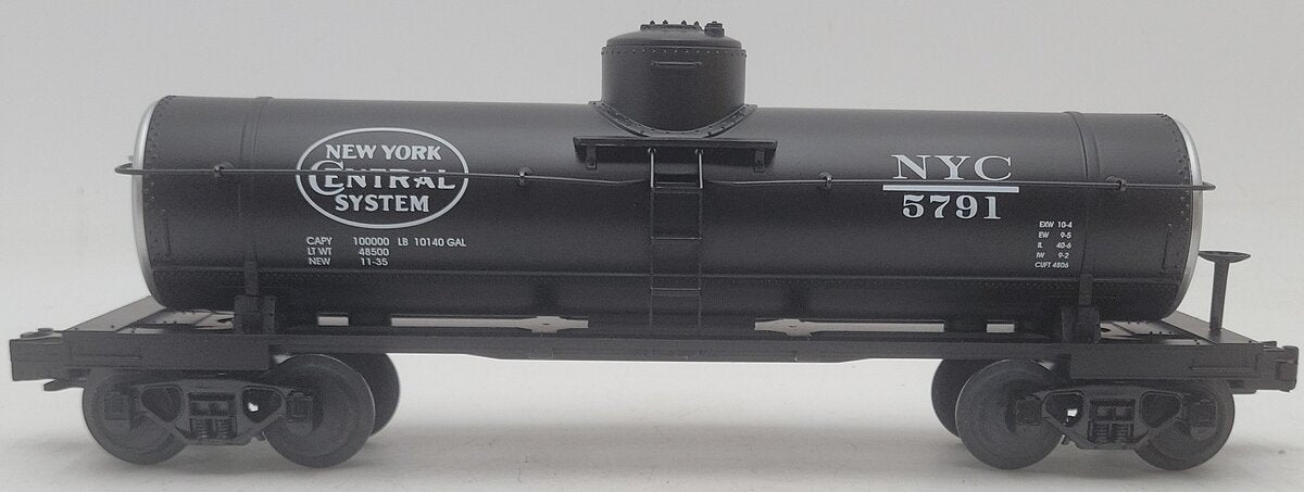 MTH 30-7310 New York Central Semi-Scale Tank Car #5791 EX/Box