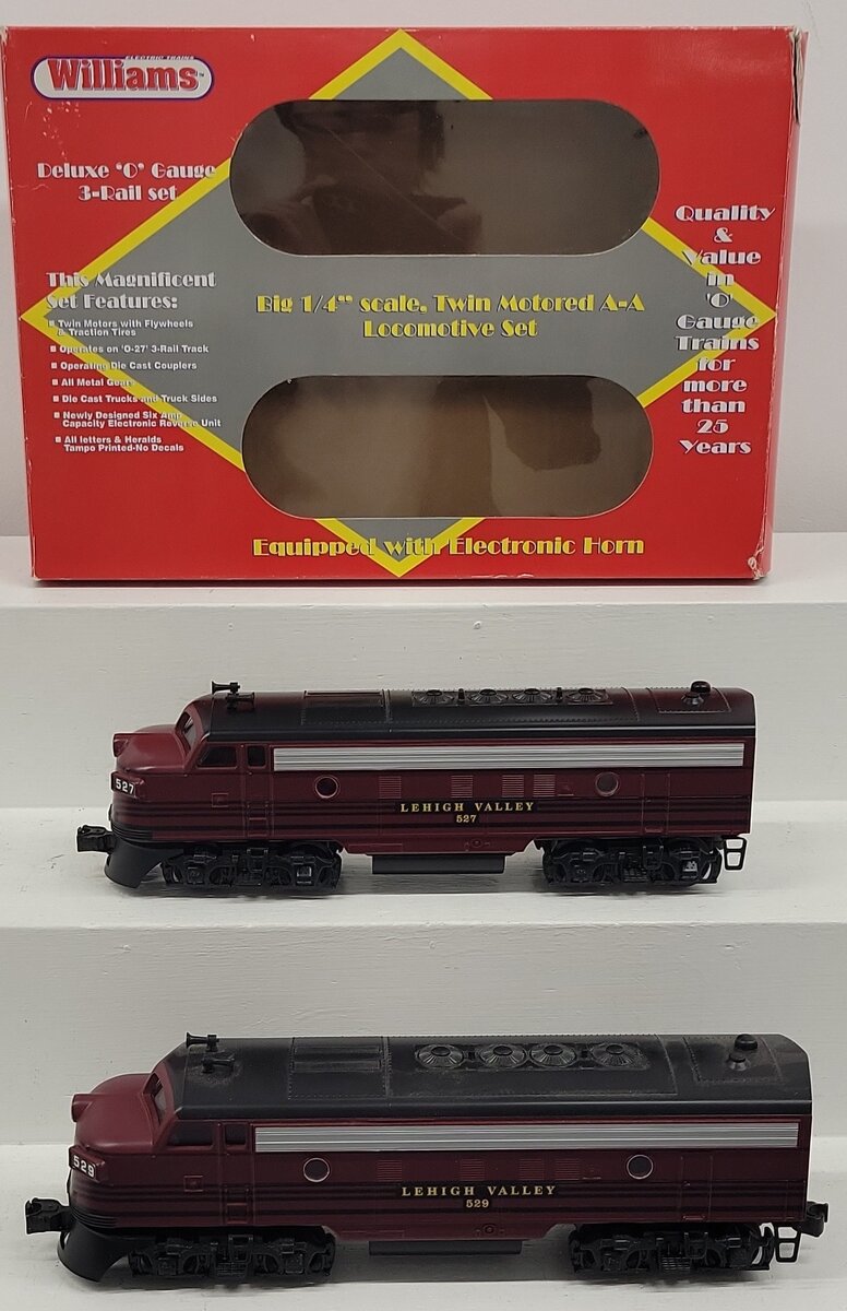 Williams F71103 Lehigh Valley F-7 AA Diesel Loco. Set EX/Box