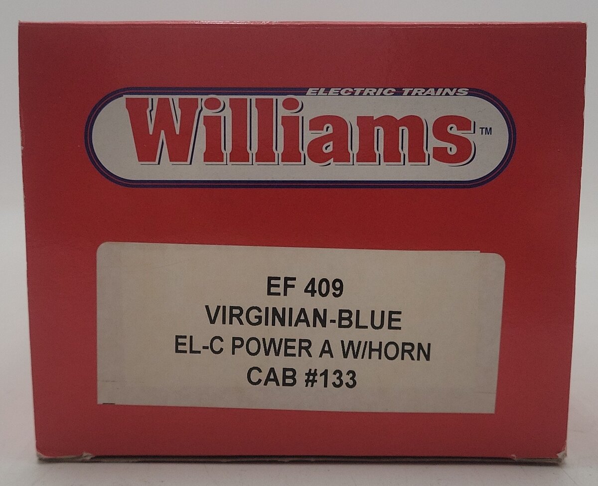 Williams EF409 O Virginian EL-C Electric Locomotive w/Horn EX/Box