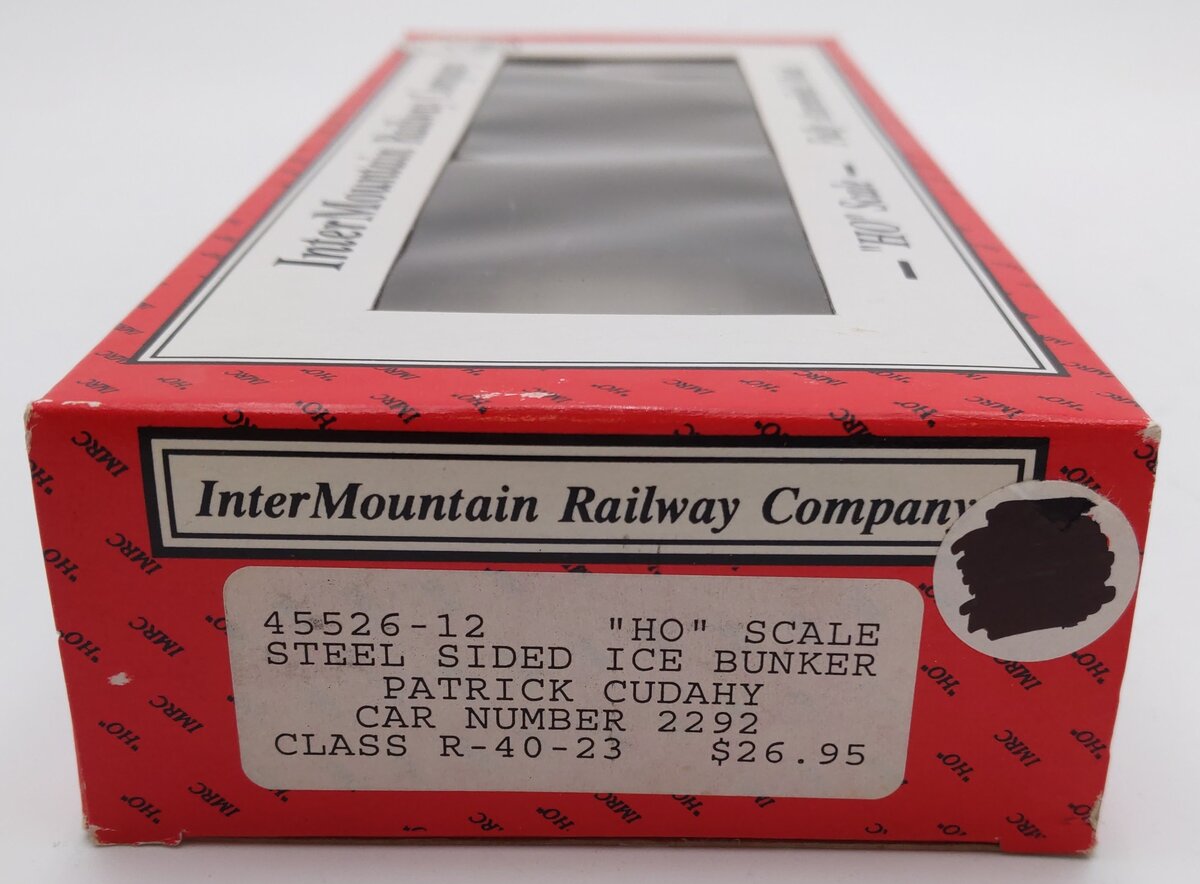 InterMountain 45526-12 HO Scale Patrick Cudahy Steel Sided Ice Bunker Car #2292 LN/Box