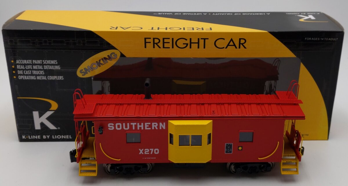 Lionel K-Line 6-22282 O Gauge Southern Smoking Caboose #X270 LN/Box