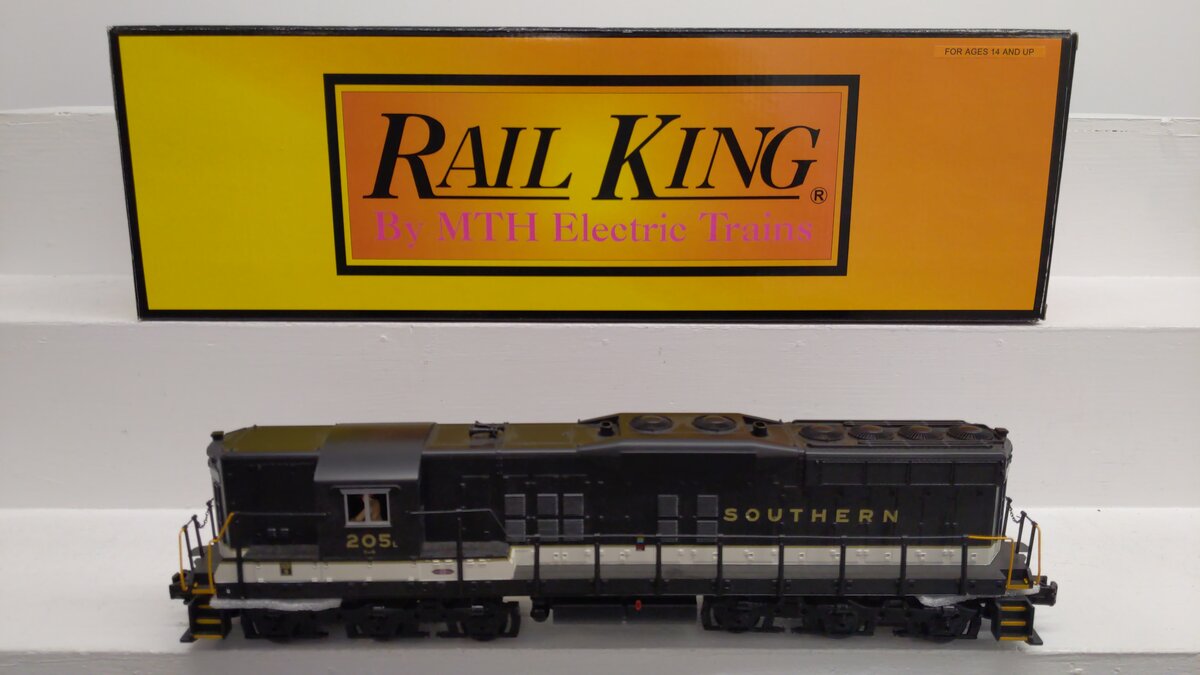 MTH 30-2874-3 O Southern SD-9 Non-Powered Diesel Engine #205 EX/Box