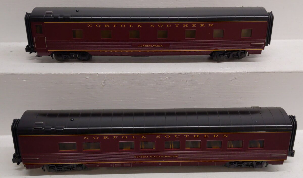 MTH 30-67535 2-Car 60' Stream Passenger Car Set EX/Box