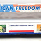 K-Line K4601-30101 O American Freedom Train 18" Aluminum Display Car #101 VG/Box
