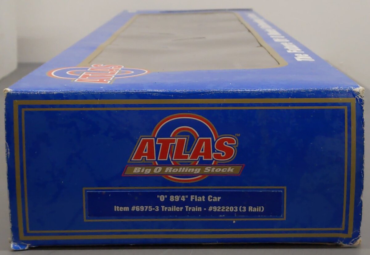 Atlas 6975-3 O Gauge Trailer Train 89' Flatcar #922203 (3 Rail) LN/Box
