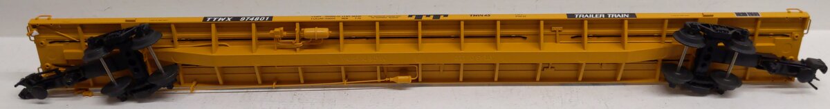 Atlas 6975-11 O Gauge Yellow Trailer Train Flat Car No. 974801 LN/Box