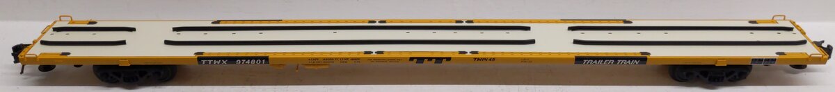 Atlas 6975-11 O Gauge Yellow Trailer Train Flat Car No. 974801 LN/Box