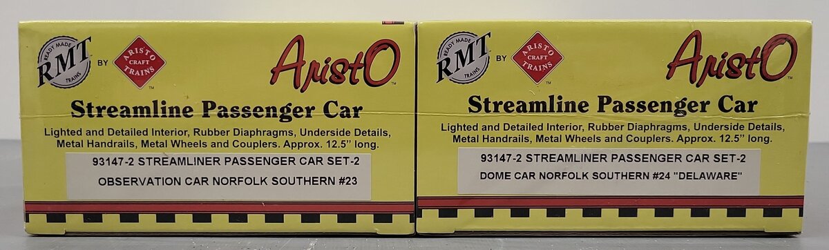 RMT 93147-2 Streamliner Passenger Car Set-2 MT/Box