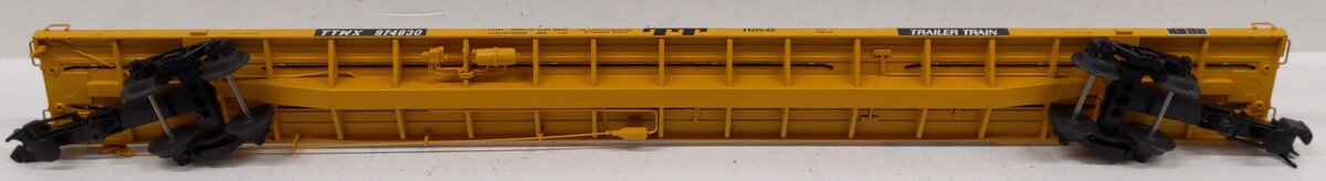 Atlas 6975-12 O Gauge Yellow Trailer Train Flat Car No. 974830 LN/Box