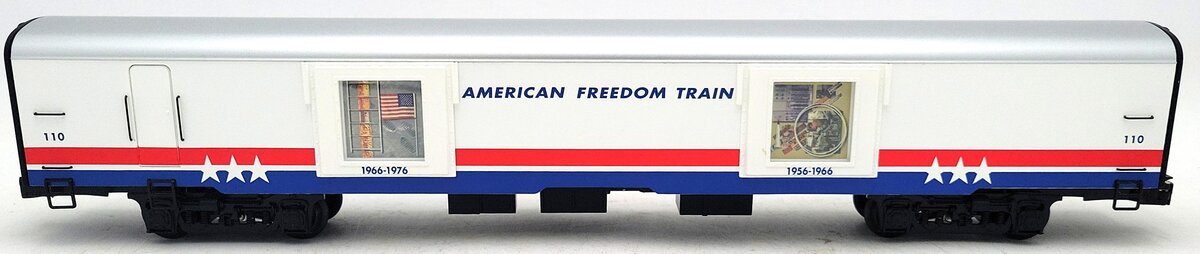K-Line k4601-30110 O American Freedom Train 18" Aluminum Display Car #110 VG/Box