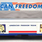 K-Line k4601-30110 O American Freedom Train 18" Aluminum Display Car #110 VG/Box