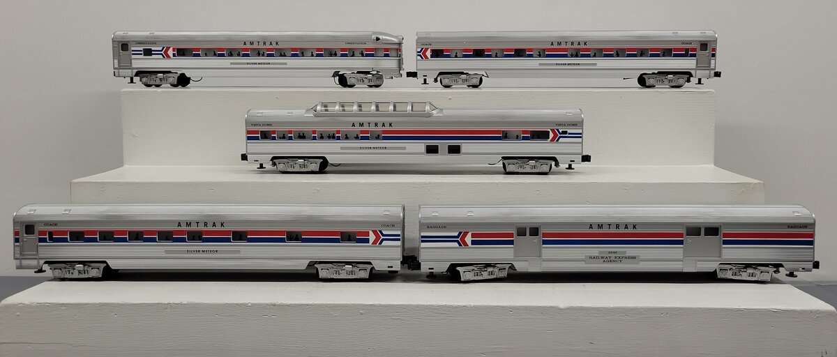 Williams 85109 O Gauge Amtrak 72' 5-Car Streamliner Set EX/Box