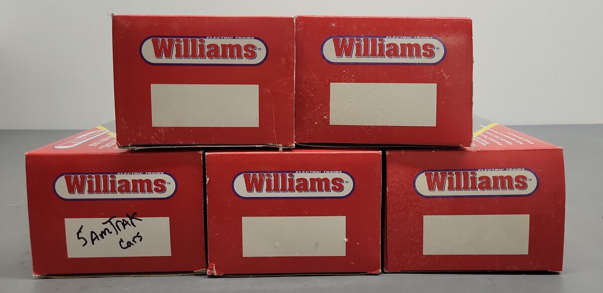 Williams 85109 O Gauge Amtrak 72' 5-Car Streamliner Set EX/Box