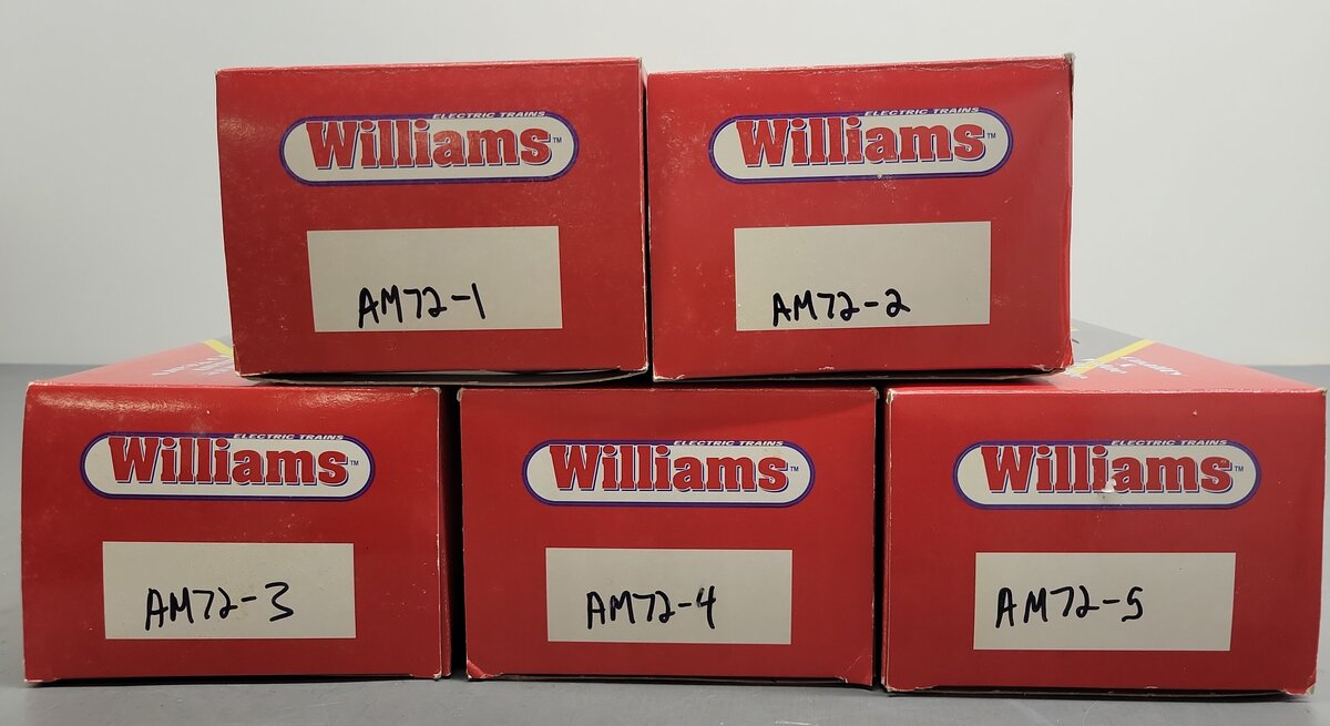 Williams 85109 O Gauge Amtrak 72' 5-Car Streamliner Set EX/Box