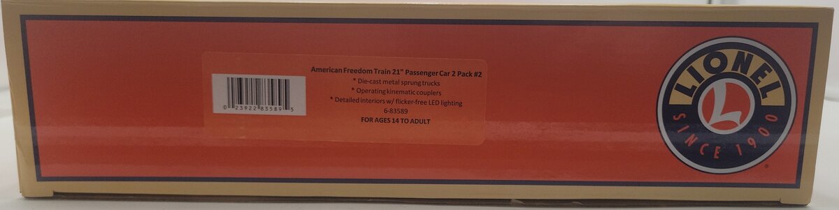 Lionel 6-83589 O Gauge American Freedom Train Set #106 & #107 (2) LN/Box