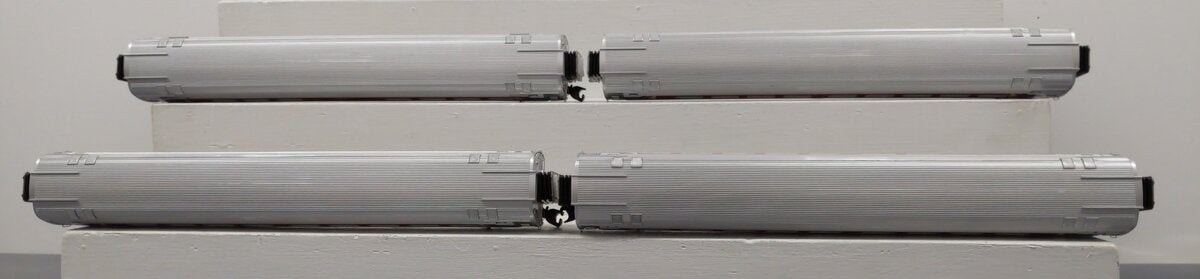 MTH 20-65285 O Gauge Amtrak (Phase 1) 4 Car Amfleet Passenger Set (4) EX/Box
