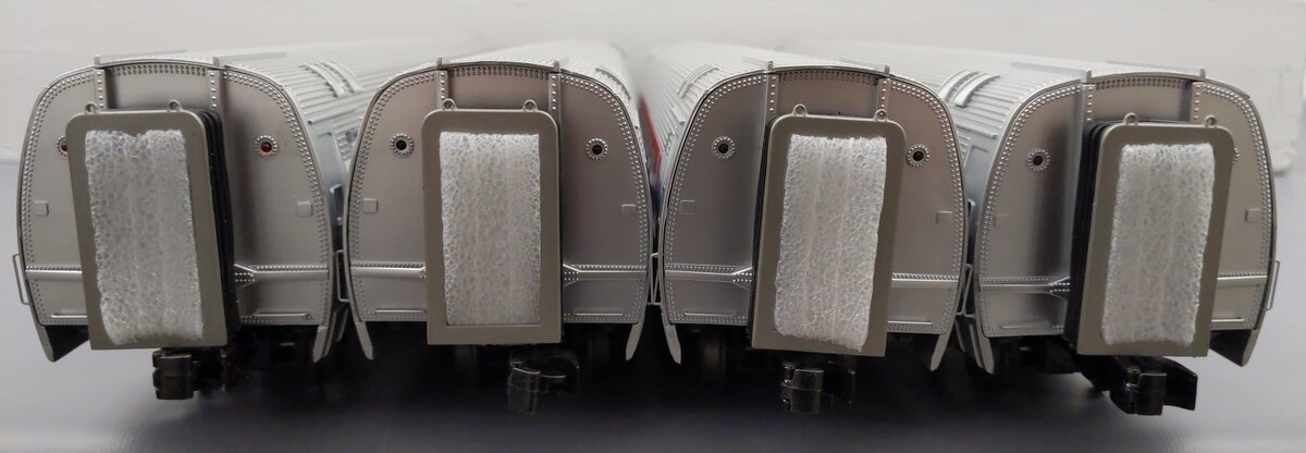 MTH 20-65285 O Gauge Amtrak (Phase 1) 4 Car Amfleet Passenger Set (4) EX/Box