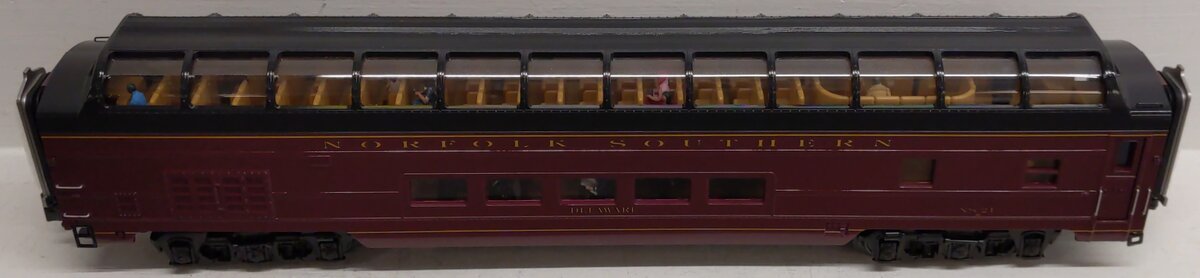 MTH 20-67265 O Norfolk Southern 70' ABS Vista Dome Passenger Car Smooth EX/Box
