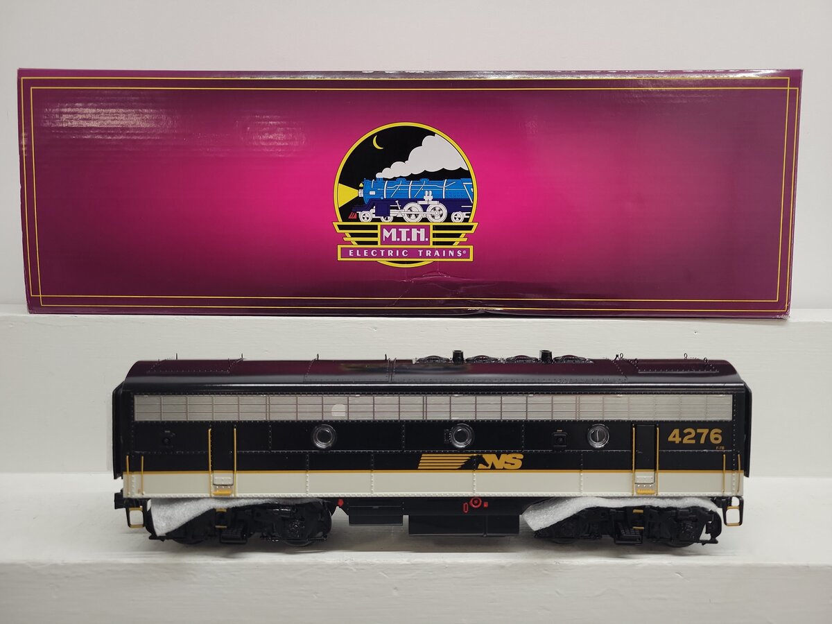 MTH 20-20557-3 O Gauge Norfolk Southern EMD F7 B Unit Diesel Engine #4276 3-Rail EX/Box