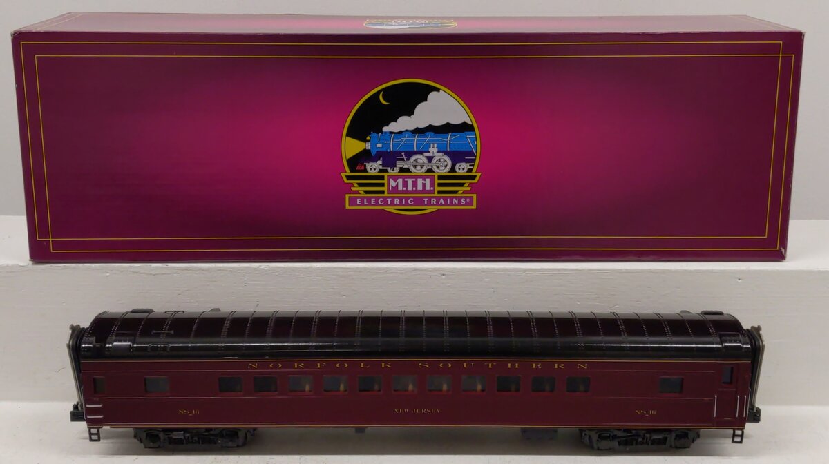 MTH 20-61014 O Norfolk Southern 70' Streamlined Pass Coach Car (Smooth Sided) LN/Box