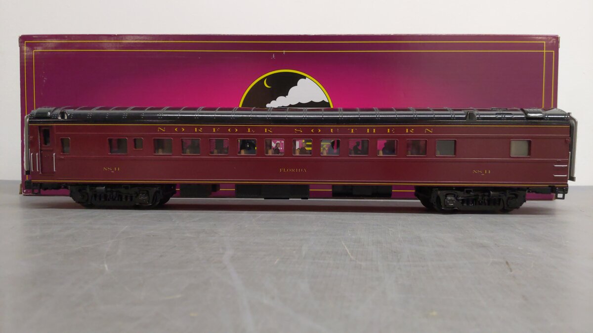 MTH 20-61015 O Gauge Norfolk Southern 70' Streamlined Coach Passenger Car EX/Box
