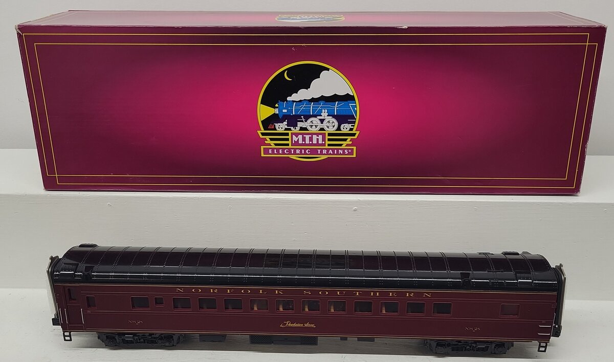 MTH 20-61016 O Gauge 70' Streamlined Coach Powhatan Arrow Coach Car EX/Box