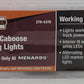 Menards 279-4378 O Gauge Pennsylvania Caboose w/ Lights #4236 NIB