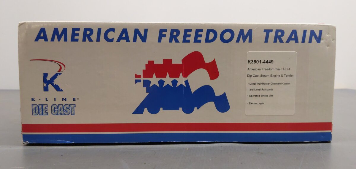 K-Line K3601-4449 American Freedom Train GS-4 Steam Engine & Tender #4 ...