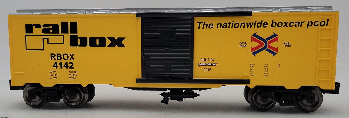 Menards 279-2619 O Gauge The Rail Box Car #4142 LN/Box