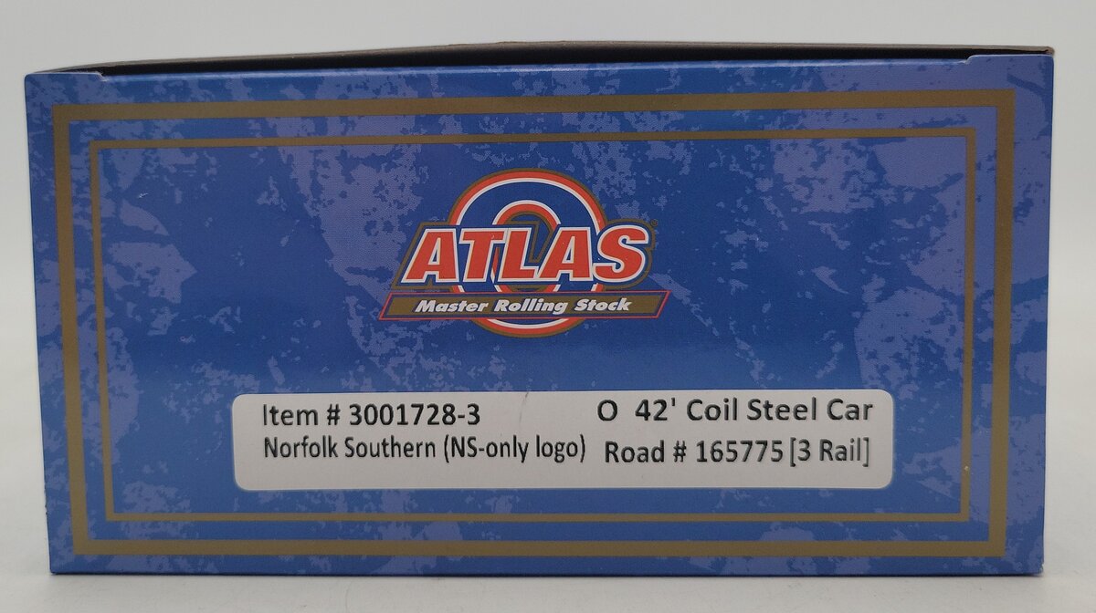 Atlas 3001728-3 O Gauge Coil Steel Car Norfolk Southern #165775 LN/Box