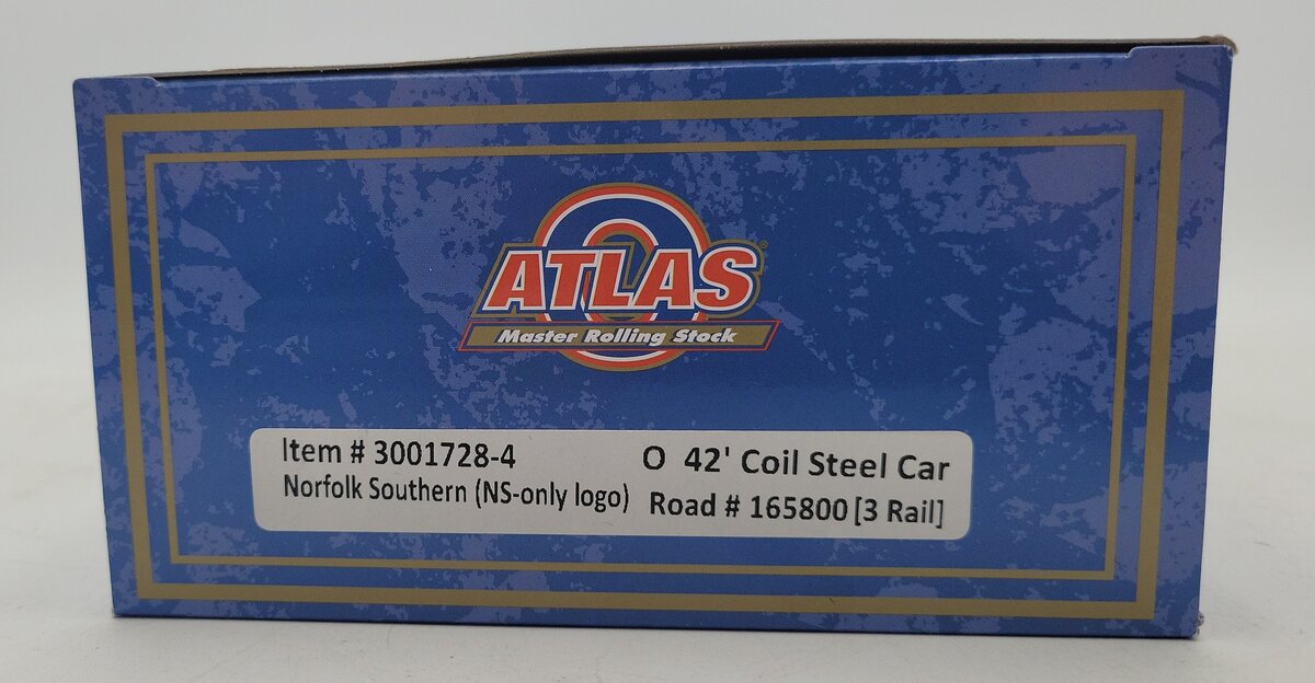 Atlas 3001728-4 O Gauge Coil Steel Car Norfolk Southern #165800 LN/Box