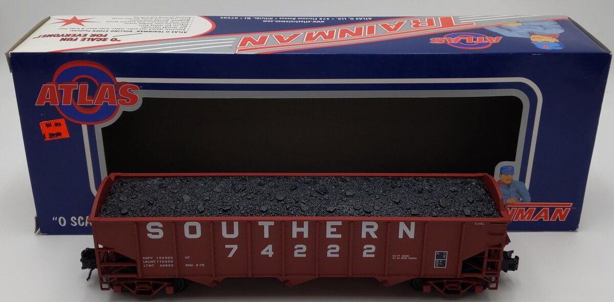 Atlas 903-2 Southern O Gauge #74222 3-Bay 70 Ton Hopper Car LN/Box