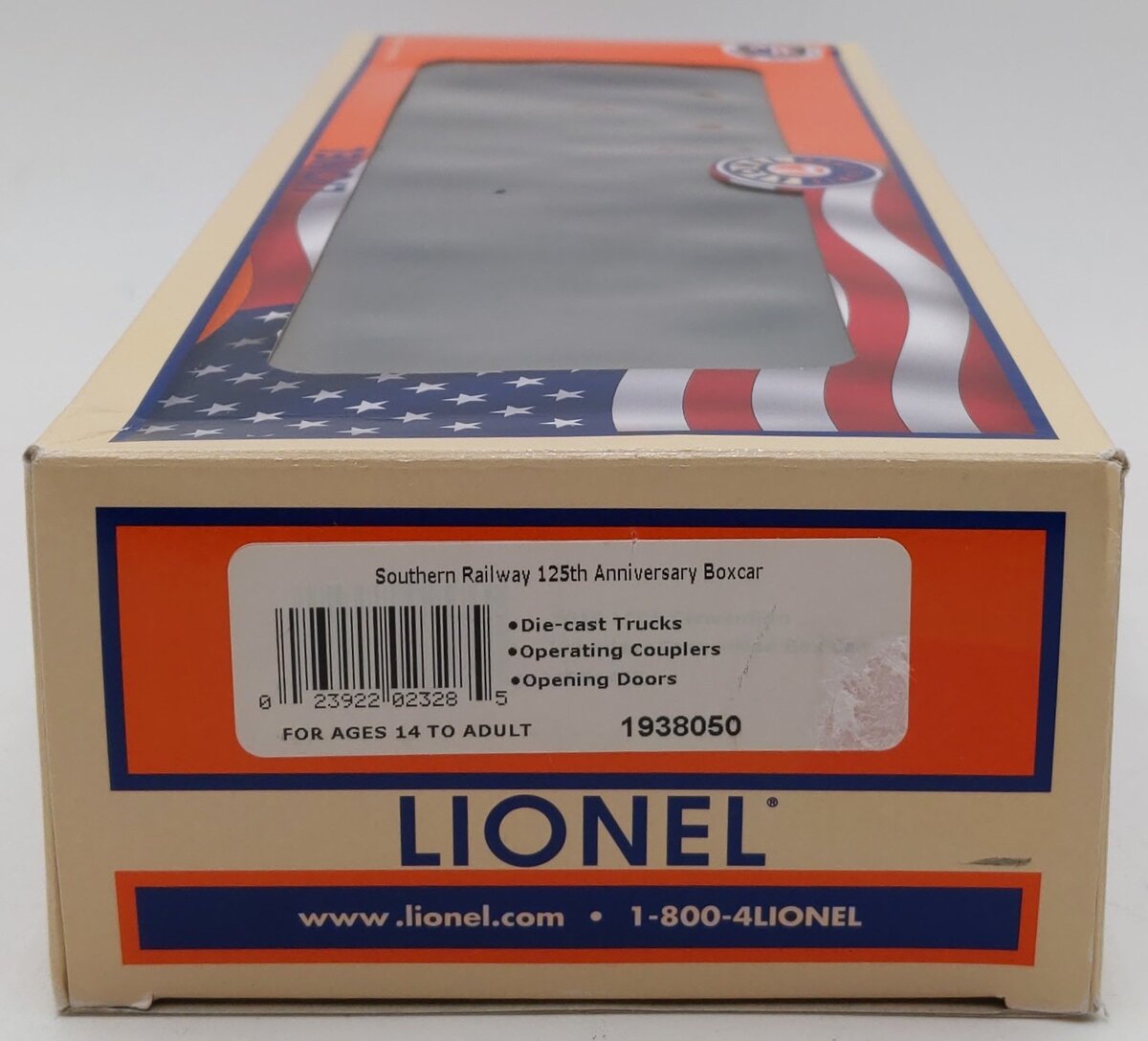 Lionel 1938050 O Gauge Southern Railway 125th Anniversary Boxcar LN/Box